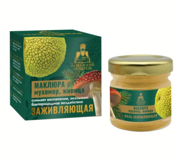 Мазь с мухомором, маклюрой и живицей, стекло, 30 мл